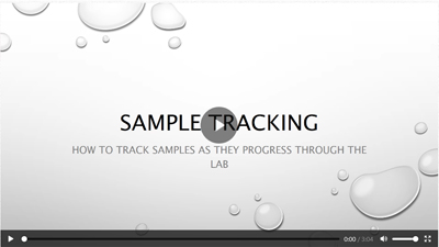 Sample Tracking Video